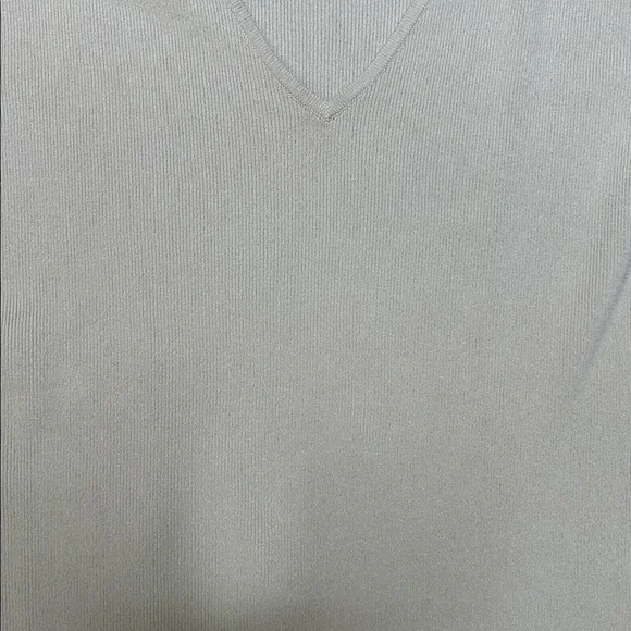 Vintage French Laundry Tan Gray V-Neck Sleeveless Top - Picture 3 of 6